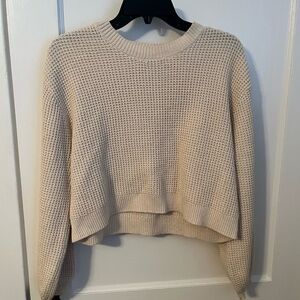 La Hearts Cream Knit Sweater
